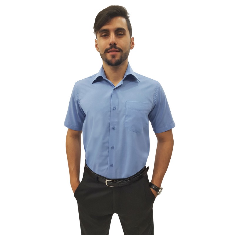 camisa social manga curta masculina