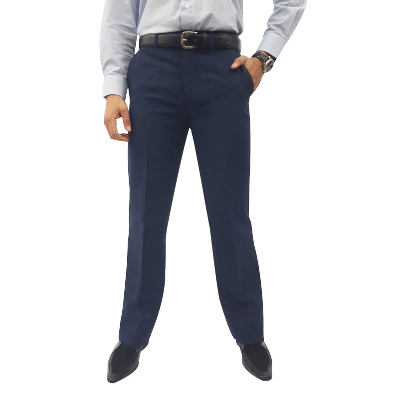calça azul marinho masculina social
